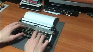 The Bennett Typewriter - World's Smallest Keyboard Typewriter