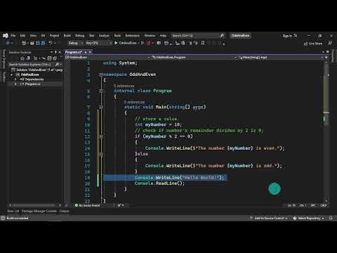 C# Console | Odd and Even