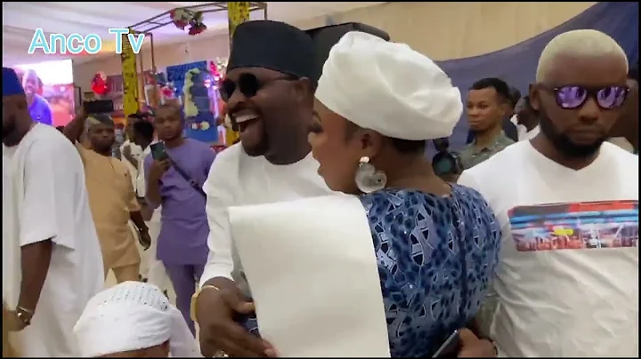 ARRIVAL OF FEMI ADEBAYO AT ODUNLADE ADEKOLA MOTHER'S 70TH BIRTHDAY PARTY