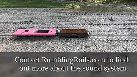 Rumbling Rails Amp with Sparkfun Wav Trigger on 7-1/2" Train