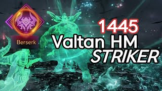 [Lost Ark] Valtan HM Gate 2 Enrage Clear 1445 Deathblow Striker