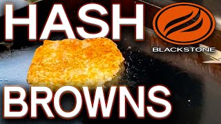 HOW TO MAKE HASH BROWNS FROM SCRATCH ON THE BLACKSTONE GRIDDLE  EASY RECIPE!