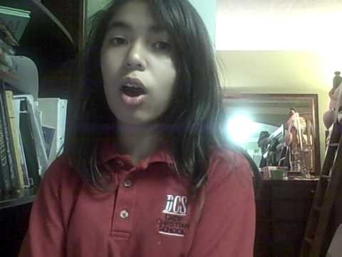 Taylor Marie Rodriguez Dade Christian School Competition Song.