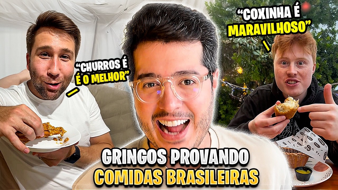 GRINGOS PROVANDO A COMIDAS BRASILEIRAS - Bruno Baroni