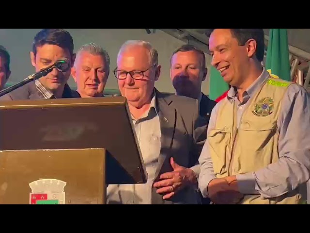 Firma del contrato construcción del puente San Javier - Porto Xavier