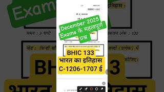 BHIC 133 Question Paper Pattern #ignou #history #pyqs #bhic133 #ignouexams #ytshorts #shorts