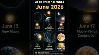Mark You Calendar For Meteor Shower and Moon | Upcoming Astronomical Events #space #astronomy #moon