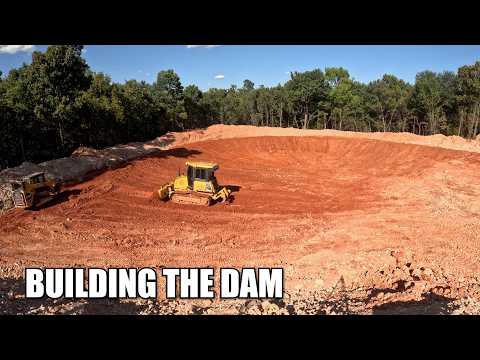 Building the Pond Dam | Getting This Pond One Step Closer to Finished