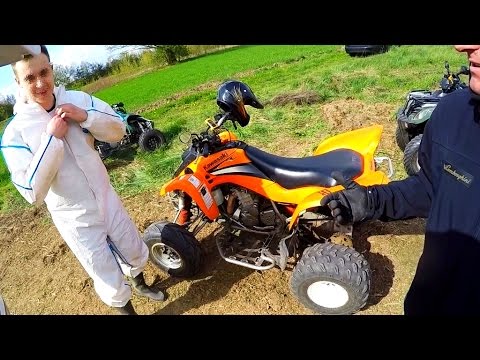 Kawasaki Kfx 400 + Suzuki Ltz 400 - Riding On The Track - Trzy Dziki Na Torze !!! - Youtube