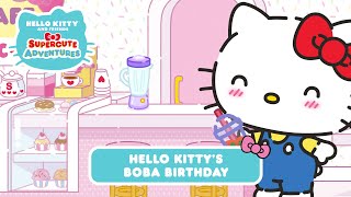 Hello Kitty Boba Birthday | Hello Kitty and Friends Supercute Adventures S8 EP7 Resimi