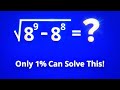 Only 1% Can Solve This Math Problem! 🔥 Hard Square Root Challenge