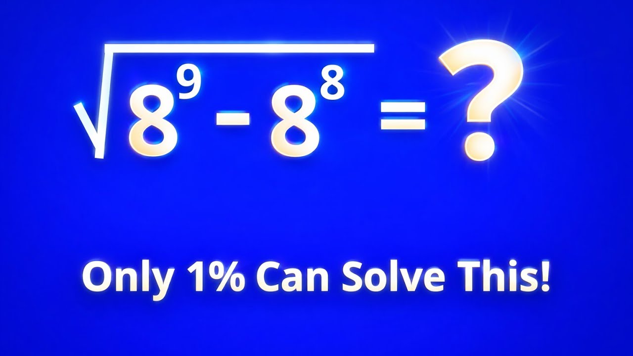 Only 1% Can Solve This Math Problem! 🔥 Hard Square Root Challenge