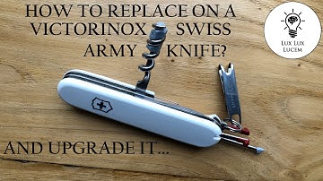 How to replace / change / remove / update / upgrade scales on a Victorinox  Swiss army knife?
