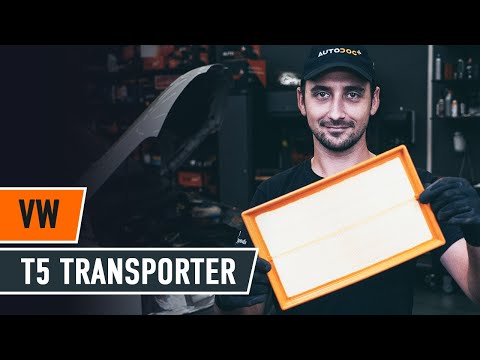 How to change air filter on VW T5 TRANSPORTER VAN [TUTORIAL AUTODOC]