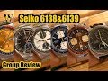 Seiko 6138 & 6139 group review - best looking chronographs Seiko EVER made