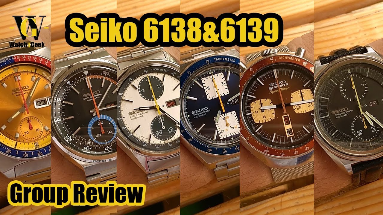 Seiko 6138 & 6139 group review - best looking chronographs Seiko EVER made  - YouTube