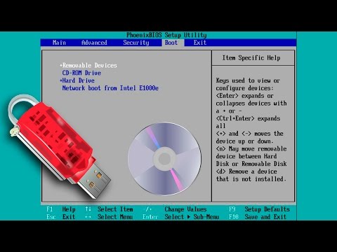Configurar bios para que arranque desde memoria USB o CD/DVD
