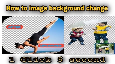 How to remove image background change - in  1 click 5 second/ Image ka background kaise change kare