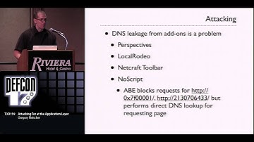DEF CON 17 Hacking Conference Presentation By Gregory Fleischer - Attacking Tor and the Application Layer - Video and Slides