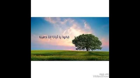 الشيخ محمد صديق المنشاوي (رحمه الله تعالى)أي من الذكر الحكيم من سورة يوسف