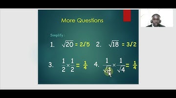 FORM 3 MATHEMATICS(SURDS)