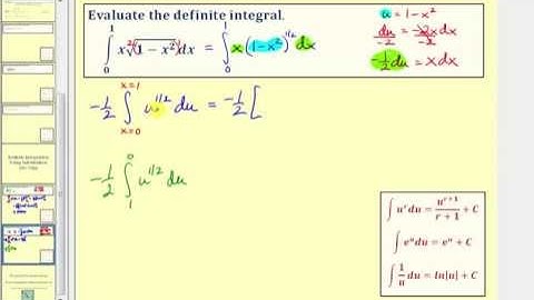Definite Integration Using Substitution (No Trig)