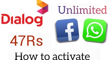 How to activate dialog unlimited 47Rs whatsapp and facbook package