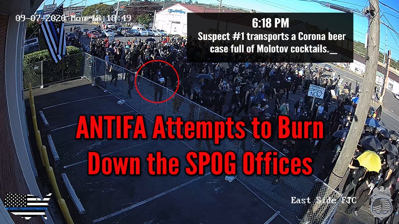 ANTIFA Attempts to Burn Down the SPOG Offices.  SPOG Expertly Trolls Them! 😂