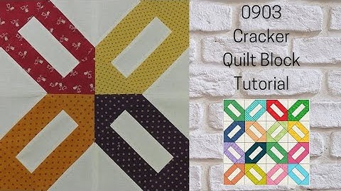 0903 Cracker Free Quilt Block Tutorial | Block of the Day 2023