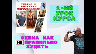 Как делать не нужно. Схема не правильного похудения.