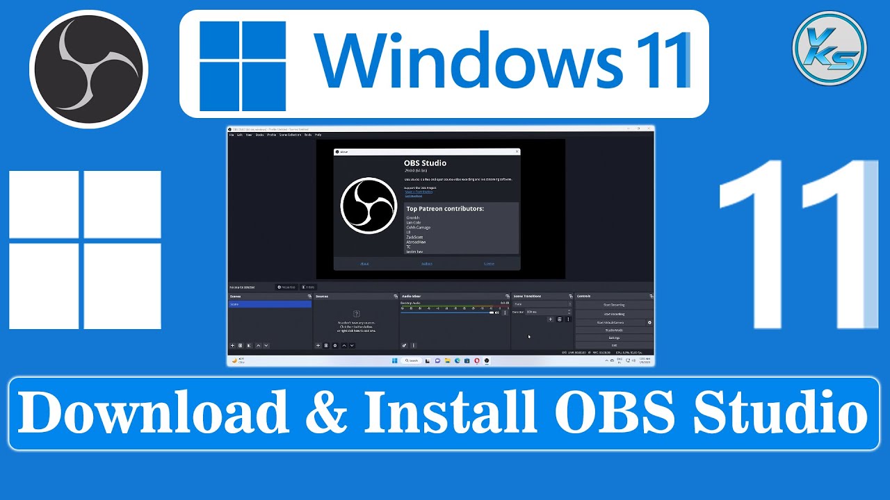 How To Download And Install OBS Studio 29.0 On Windows 11 - YouTube