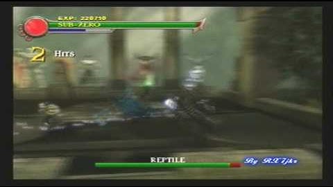 MK: Shaolin Monks - Sub-Zero vs Sub-Zero, Reptile, Ermac and Scorpion (Survival Mode)