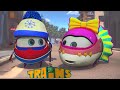 Train cartoon | Super wings | Collection 328