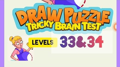 #Draw puzzle :Tricky Brain test gameplay #Level34 & #Level35