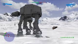 Star Wars Battlefront (2004) - Enhanced Hoth: Echo Base gameplay Rebels Hard difficulty (EGM V3.2)