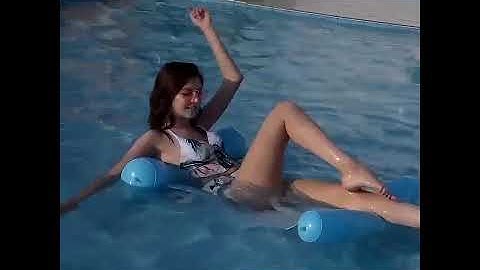 Inflatable swimming floating hammock（Free 30 masks)