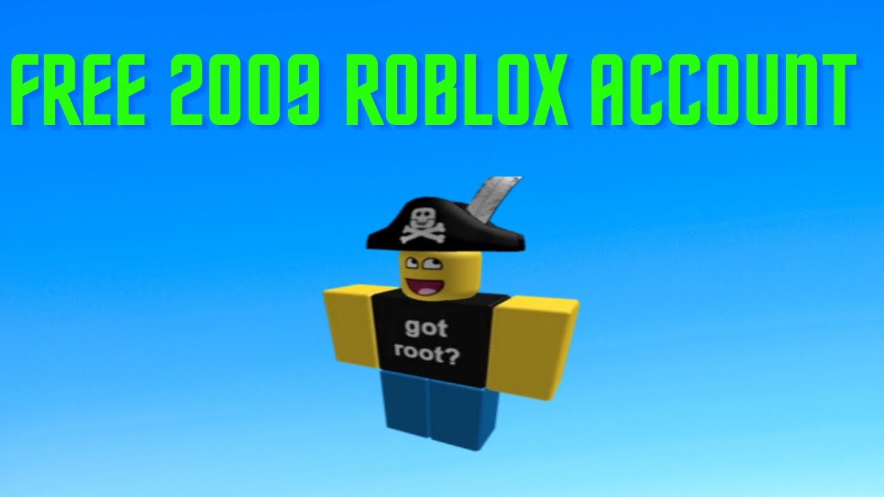 Free 2009 Roblox Account Giveaway YouTube 