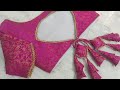 Designer blouse back neck design cutting &amp; stitching | latest designs@Pooja's_Saree_Sensations