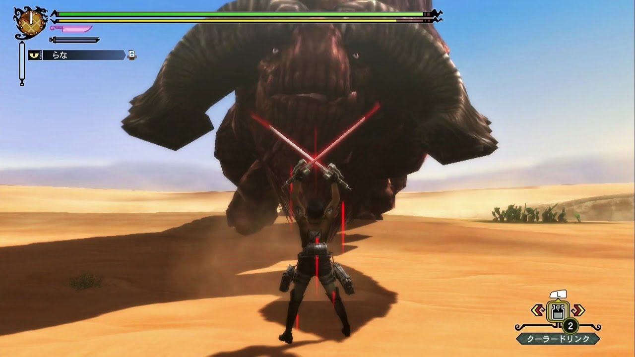 【MH3G】進撃の巨人・訓練兵団の休暇 ミカサ ソロ【超硬質ブレード】