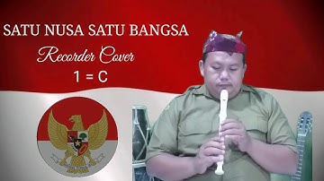 Tutorial Recorder‼️Satu Nusa Satu Bangsa I Recorder Cover