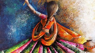 Oil Painting | Dancing Girl |Oil On Canvas | Timelapse | Traditional.