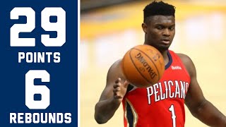 Zion Williamson 29 Points 6 Rebounds Vs Thunder Full Game Highlights