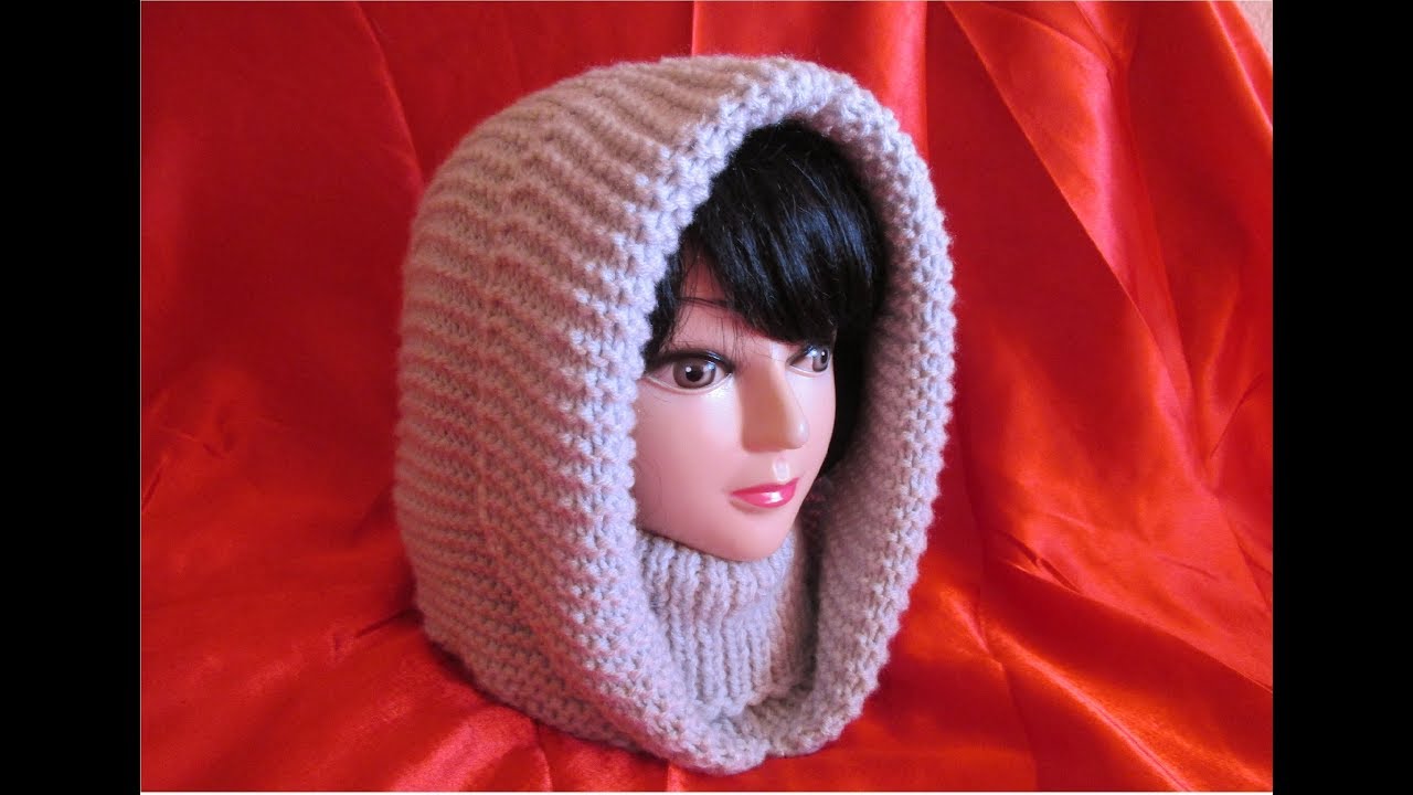 Glugă de damă, tricotată foarte ușor și rapid - PARTEA I