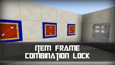 Minecraft 1.8 Tutorial: Item Frame Combination Lock