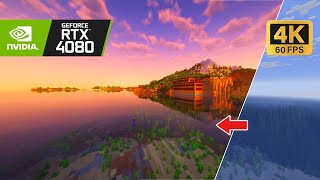 4K 60Fps Insane Render Distance Two Mansions Exploring Seed With Rethinking Voxels