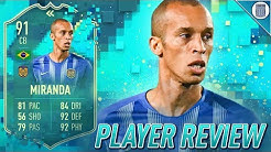 91 FLASHBACK MIRANDA PLAYER REVIEW! IS HE WORTH UNLOCKING? - FIFA 20 ULTIMATE TEAM