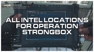 All 5 locations of hidden intel on operation StrongBox spec ops modern warefare