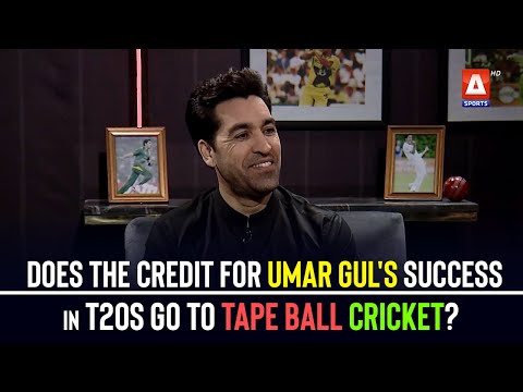 Does the credit for #UmarGuls success in T20s go to tape ball cricket?