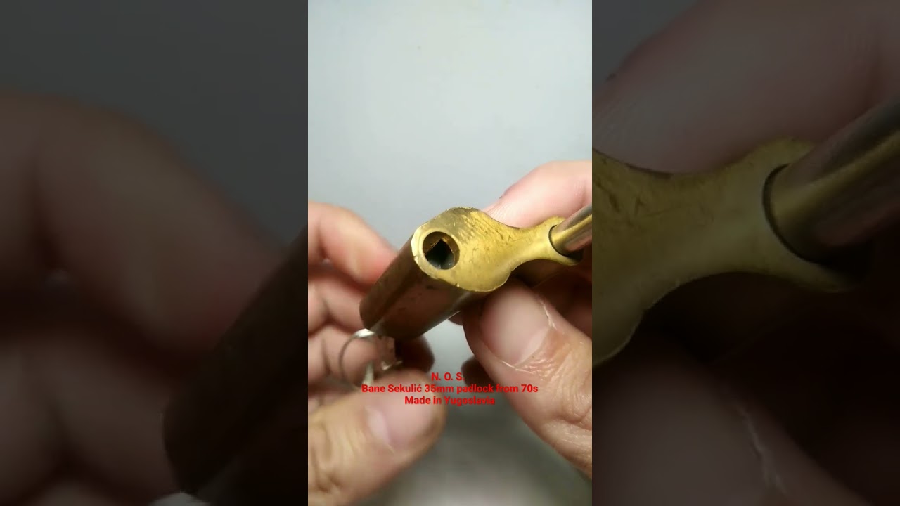 N. O. S. Bane 35mm padlock from 70s 