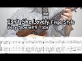 Isn't She Lovely ukulele solo fingerstyle Real Slow with Tabs 50bpm
